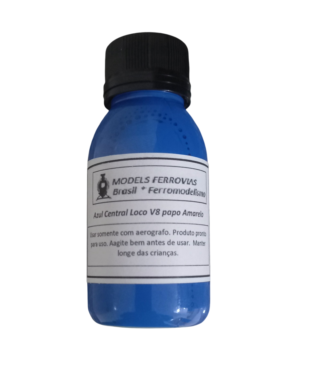 Azul Central locomotiva V8 papo amarelo