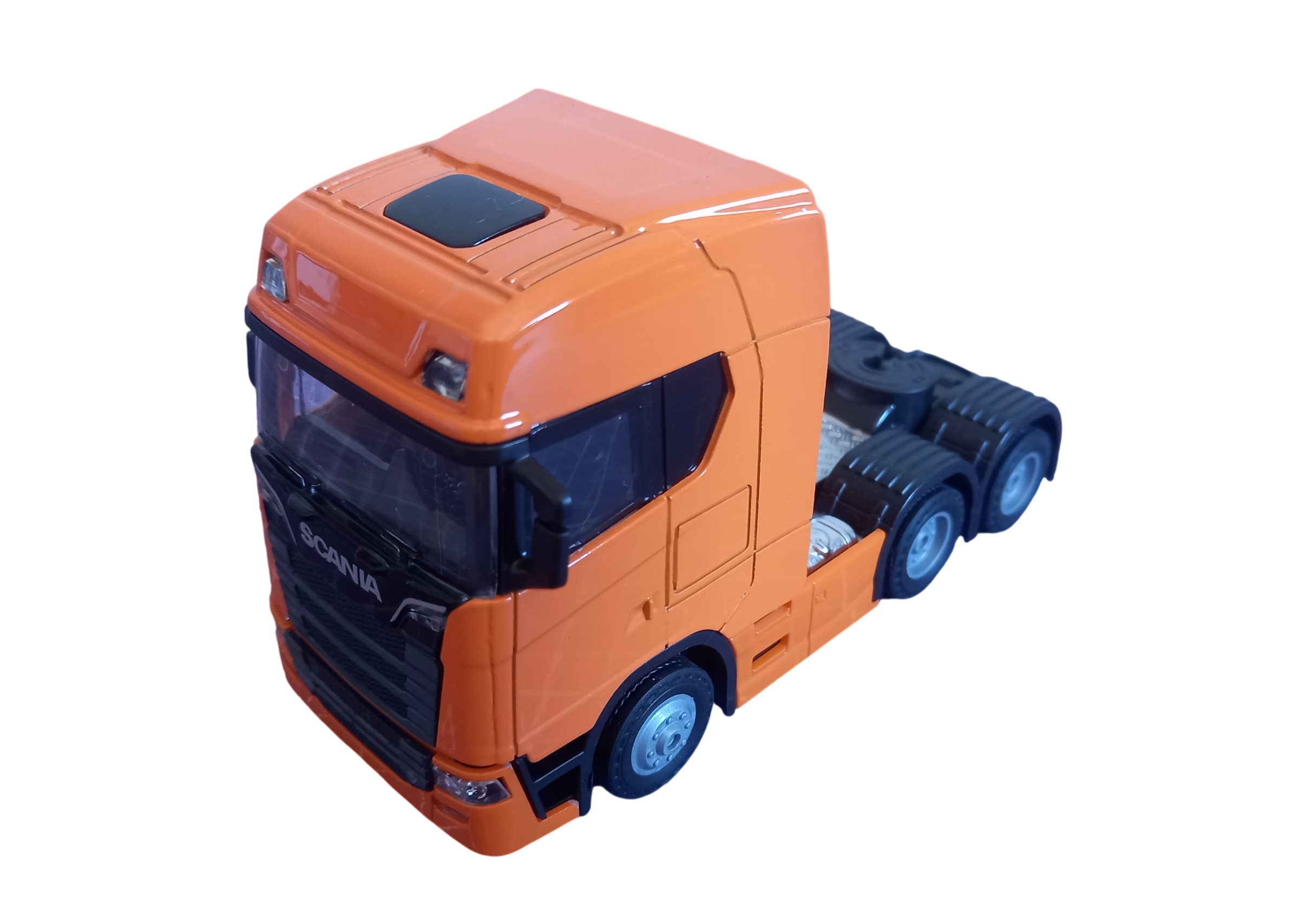 Caminhão Scania modelo 770s Truck cor laranja
